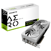Видеокарта Gigabyte GeForce RTX 4080 SUPER AERO OC 16G (GV-N408SAERO OC-16GD) [16 ГБ, GDDR6X, 256 бит, 2210 МГц, HDMI, DisplayPort (3 шт)]