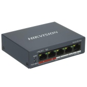 Сетевой коммутатор Hikvision DS-3E0105P-E/M(B) Switch 4 port 10/100M 4 x PoE + 1 x RJ45 10/100M