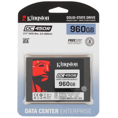 Твердотельный накопитель SSD Kingston DC450R SEDC450R 960G купить в