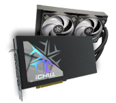 Видеокарта Inno3D GeForce RTX4080 SUPER ICHILL BLACK (C408SB-166XX-18700006) [16 ГБ, GDDR6X, 256 бит, HDMI, DisplayPort (3 шт), СЖО]