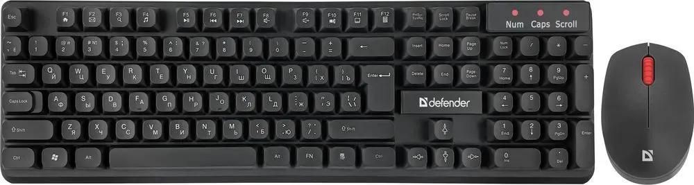 Клавиатура+мышь Defender Milan (C-992) [мембранная, беспроводная, черная]
