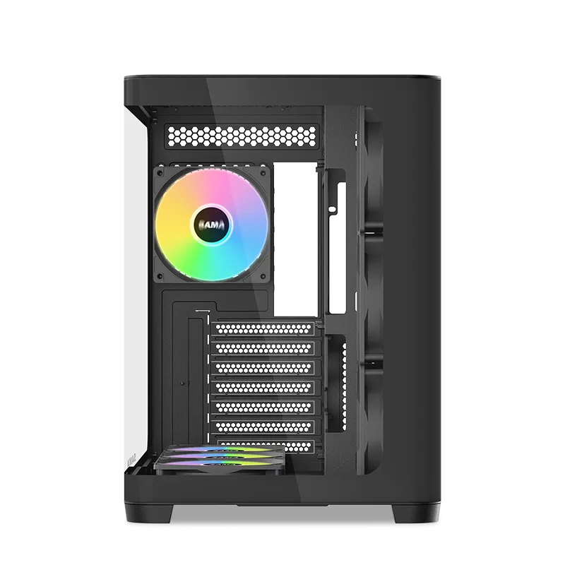 Корпус Sama V60 [Midi Tower, 7×120 мм ARGB, черный]
