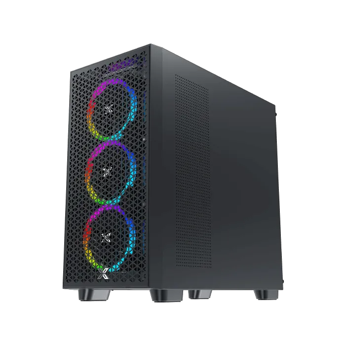 Корпус Xigmatek Gamin G Pro (EN42522) [Midi Tower, 4x 120 мм ARGB, черный]