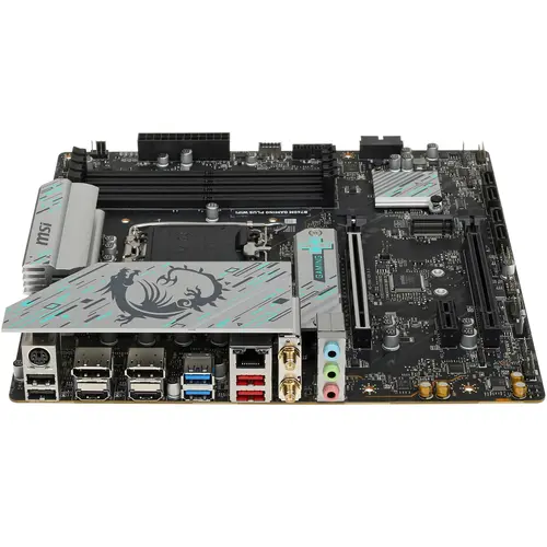Материнская плата MSI B760M GAMING PLUS WIFI [LGA 1700, Intel B760, 4xDDR 5, 2xM.2, 2xPCI-E x16, Micro-ATX]