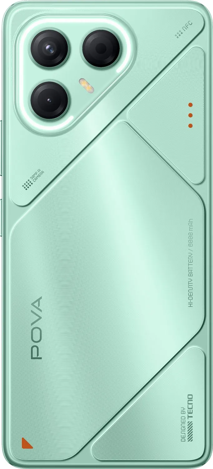 Смартфон Tecno POVA 7 5G [6.78”, 256 ГБ, 8 ГБ, Бирюзовый]