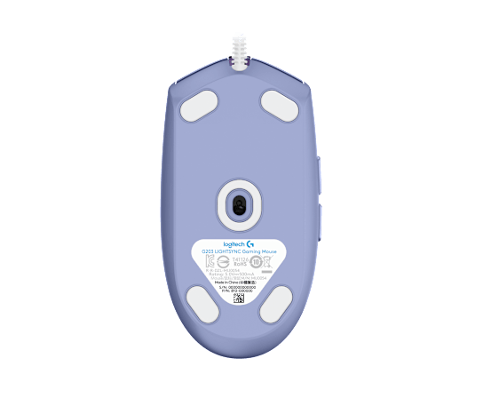 Мышь Logitech G203 LIGHTSYNC (910-005853) [проводная, светодиодная, 8000 DPI, подсветка, фиолетовый]