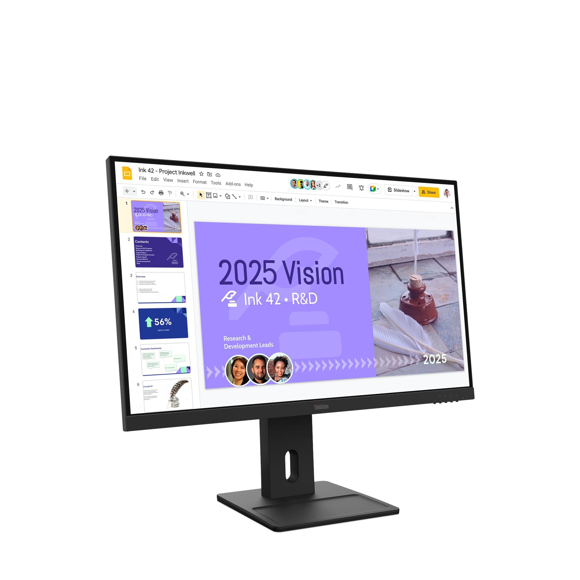 Монитор Lenovo ThinkVision E27Q-40 (64BDGAT4EU) [27", IPS, 2560x1440, 100 Гц, 4 мс, HDMI, DisplayPort]