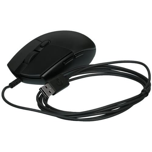 Мышь Logitech G102 (910-005808) [проводная, светодиодная, 8000 DPI, подсветка, черная]