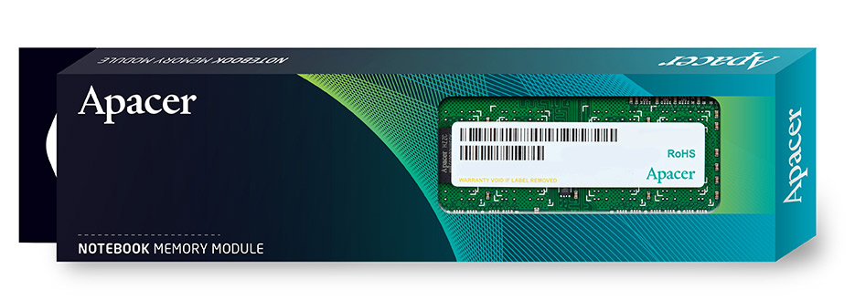 Оперативная память для ноутбука Apacer DS.04G2K.KAM [4 ГБ DDR 3, 1600 МГц, 12800 Мб/с, 1.5 В]