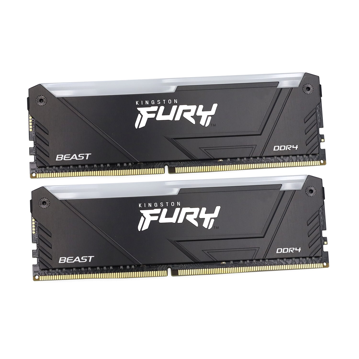 Комплект оперативной памяти Kingston Fury Beast RGB, KF432C16BB12AK2/32WP [32 ГБ DDR 4, 3200 МГц, 1.35 В, подсветка, KIT]