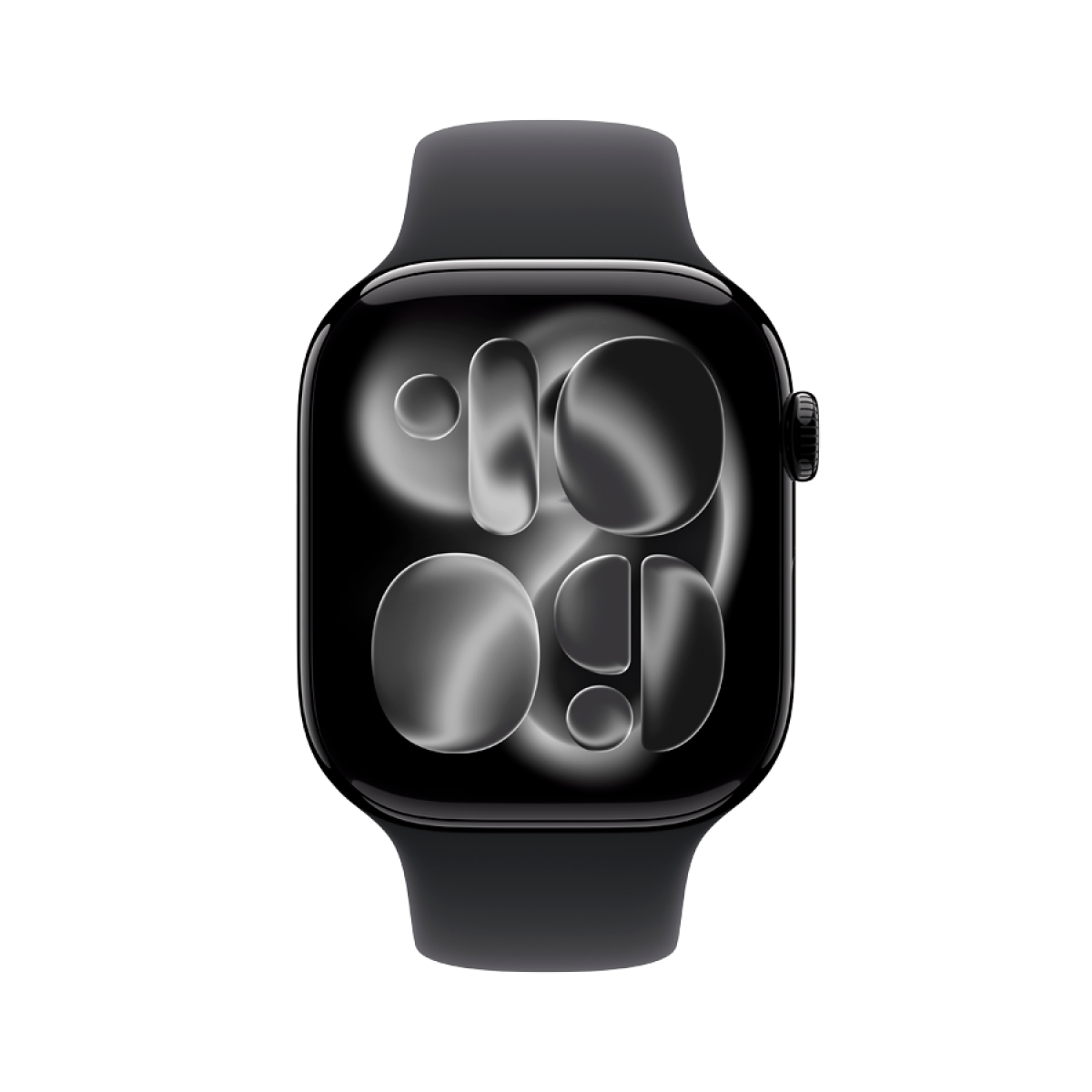 Apple Watch Series 11 GPS 46mm Jet Black Aluminium Case with Black Sport Band - S/M (MEUW4RK/A), Model A3333