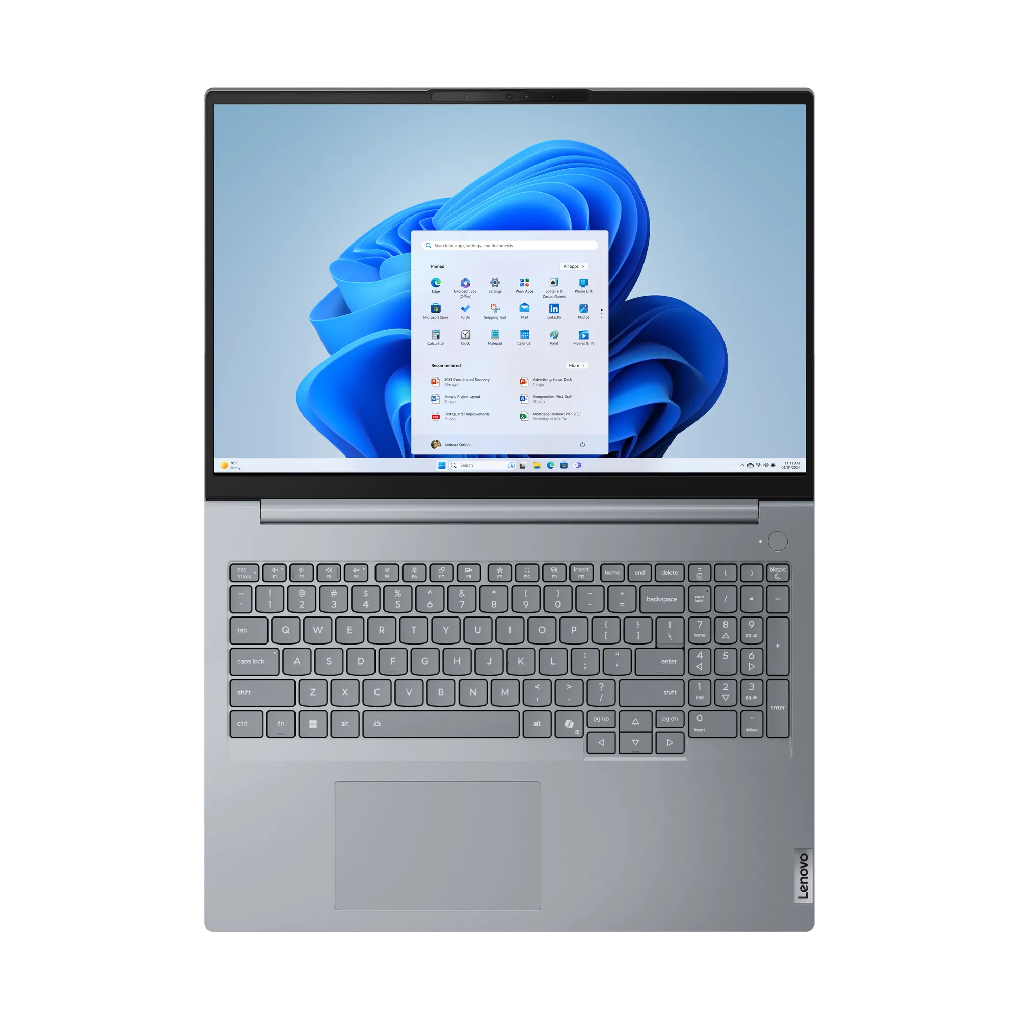 Ноутбук Lenovo ThinkBook 16 G8 IAL (21SK007TRT) [16", Core Ultra 7 255H, 32 ГБ ОЗУ, 1 ТБ SSD, Windows 11 Pro]