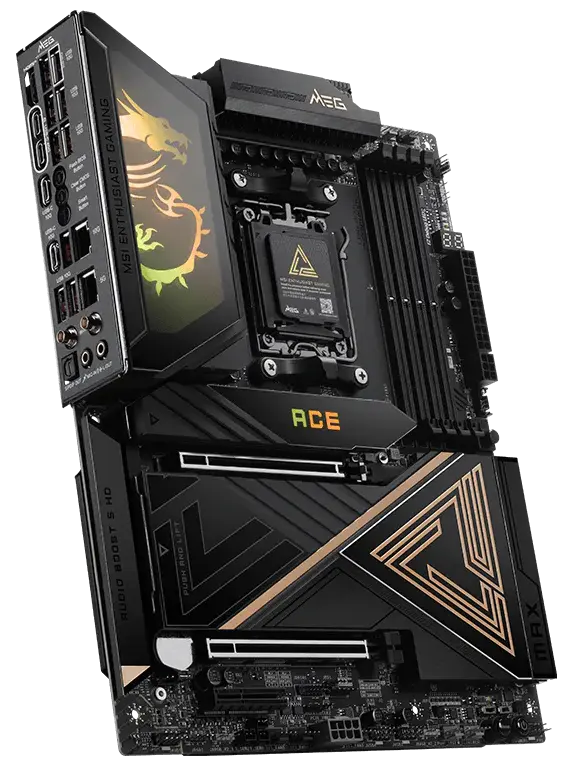 Материнская плата MSI MEG X870E ACE MAX [AM5, AMD X870E, 4xDDR 5, 5xM.2, 2xPCI-E x16, E-ATX]