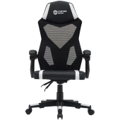 Игровое кресло CANYON gaming chair Flow MCH01 Mesh (CNE-MCH01W) черный / белый