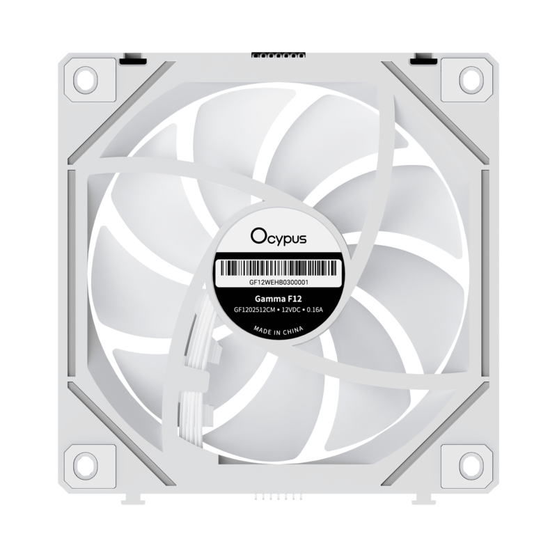 Комплект вентиляторов для корпуса Ocypus Gamma F12 UNI WH ARGB REVERSE BLADE 3-IN-1 3x [123 x 120 мм, 1800 об/мин, 53 CFM, 31 дБ, PWM]
