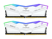 Комплект оперативной памяти Team Group DELTA RGB DDR5 DESKTOP MEMORY WHITE (FF4D532G6000HC38JDC01) [32 ГБ, DDR 5, 6000 МГц, 1.35 В, подсветка, KIT]