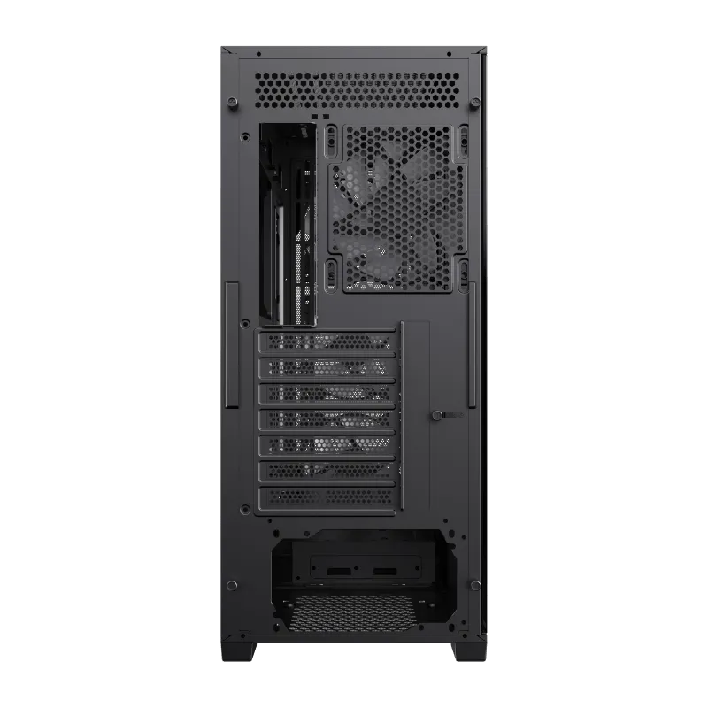Корпус GameMax Siege BK (9101-0800R0031) [Midi Tower, 3 x 120 мм, черный]