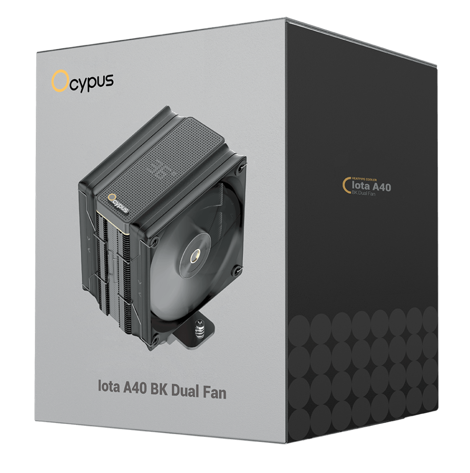 Система охлаждения Ocypus Iota A40 BK Dual FAN [120 x 120 мм, 2000 об/мин, 29 дБ, 4 pin]