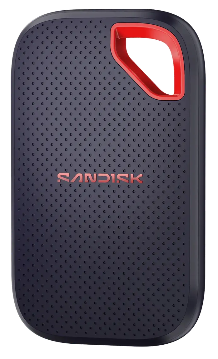 Внешний SSD-накопитель SanDisk Extreme Portable SSD Tripel (SDSSDE70-1T00-G25) [1 ТБ, USB 3.2 Gen 2x2 Type C, чтение: 2000 Мбайт/сек]