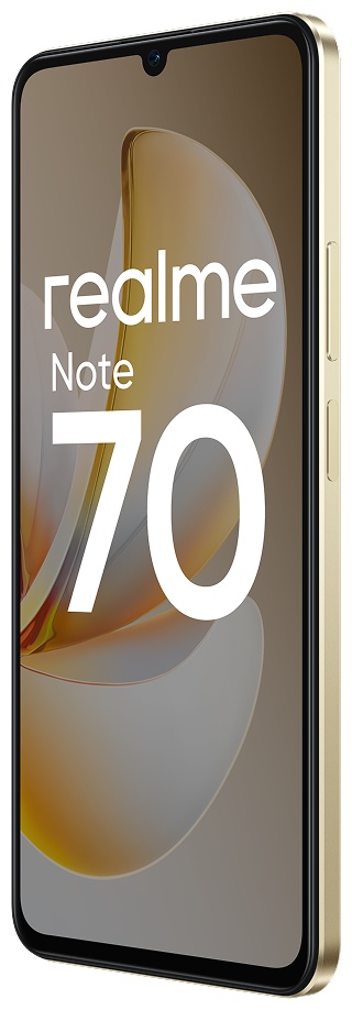 Смартфон Realme NOTE 70 RMX5313 [6.74", 128 ГБ, 6 ГБ, Золотистый]