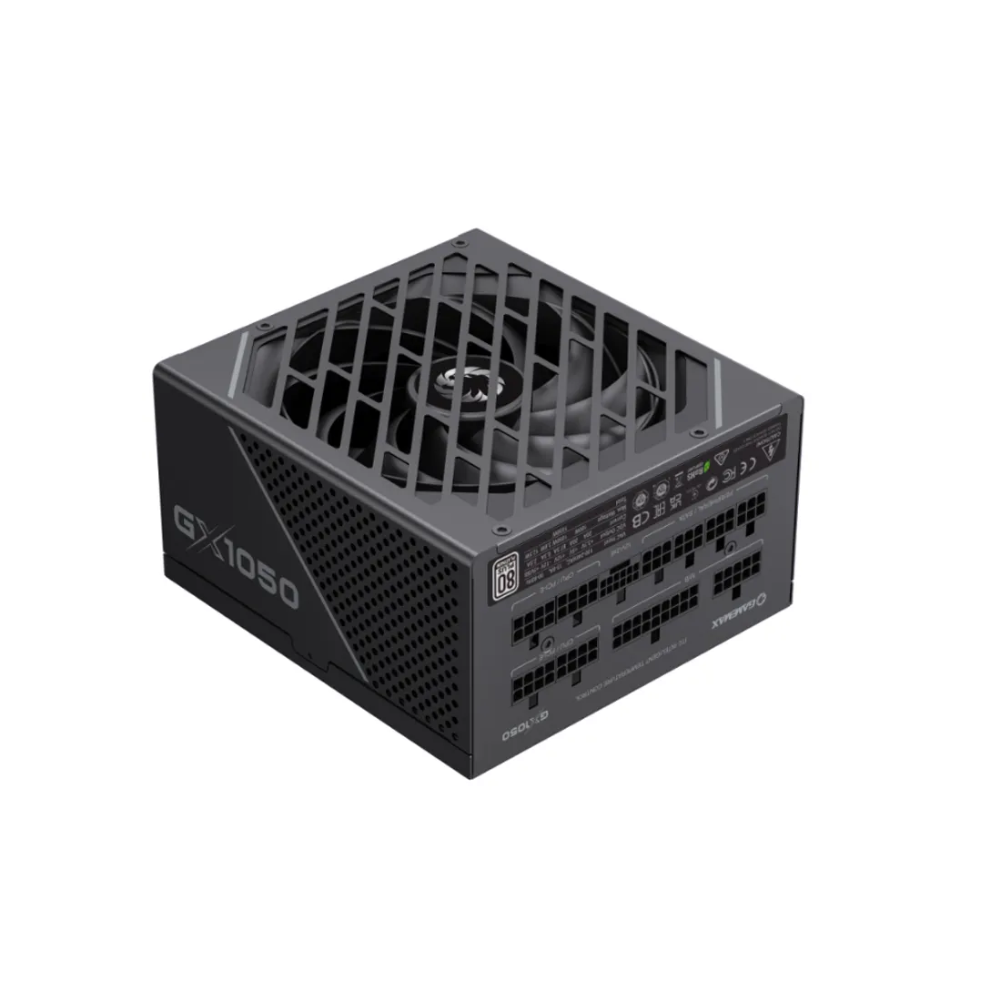 Блок питания GameMax GX-1050 BK [1050 Вт, 80 PLUS Platinum, 10x SATA, 4x 6+2 pin PCIe, 2x 4+4 pin CPU, ATX]