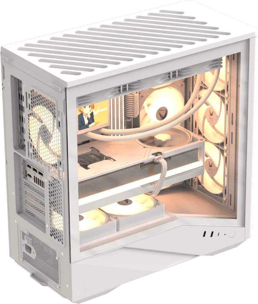 Корпус Formula V Air Power G9 DUO SA White [Midi Tower, 4 x 120 мм ARGB, белый]