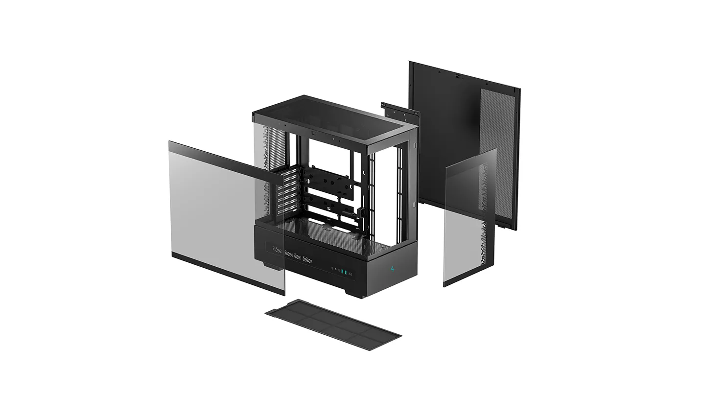 Корпус DeepCool CH690 DIGITAL (R-CH690-BKNNA0D-G-1) [Midi Tower, Без вентиляторов, черный]