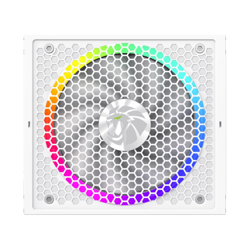 Блок питания GameMax RGB PRO 850G WH (2141-0850B0023) [850 Вт, 80 PLUS Gold, 8x SATA, 1 x 16 pin (12VHPWR), 3 x 6+2 pin PCIe, 2x 4+4 pin CPU, ATX]