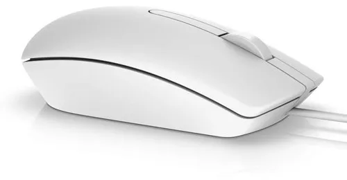 Мышь Dell MS116 (MS116-WH) [проводная, светодиодная, 1000 DPI, белая]