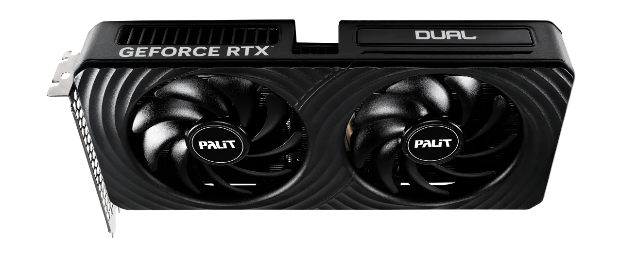 Видеокарта Palit RTX5050 DUAL 8G (NE65050019P1-GB2070D) [8 ГБ, GDDR6, 128 бит, HDMI, DisplayPort (3 шт)]