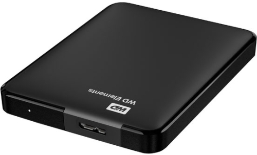 Внешний жесткий диск Western Digital Elements Portable (WDBU6Y0020BBK-WESN), 2 ТБ, 2.5", USB 3.0, 8 МБ, черный