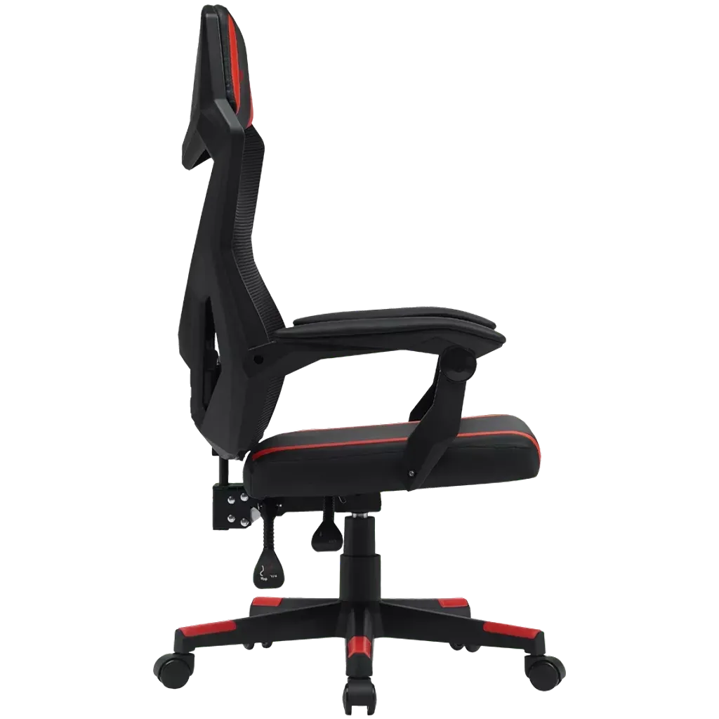 Игровое кресло CANYON gaming chair Flow MCH01 Mesh (CNE-MCH01R) черный / красный