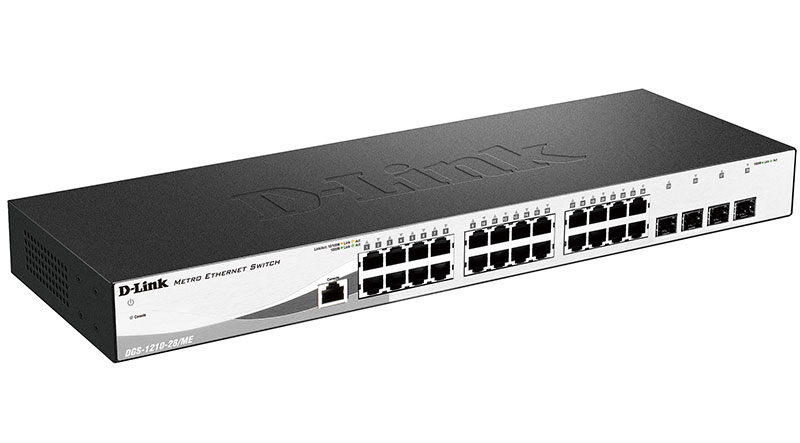 Коммутатор D-Link DGS-1210-28/ME/A2B WebSmart коммутатор 24 порта 10/100/1000 + 4SFP