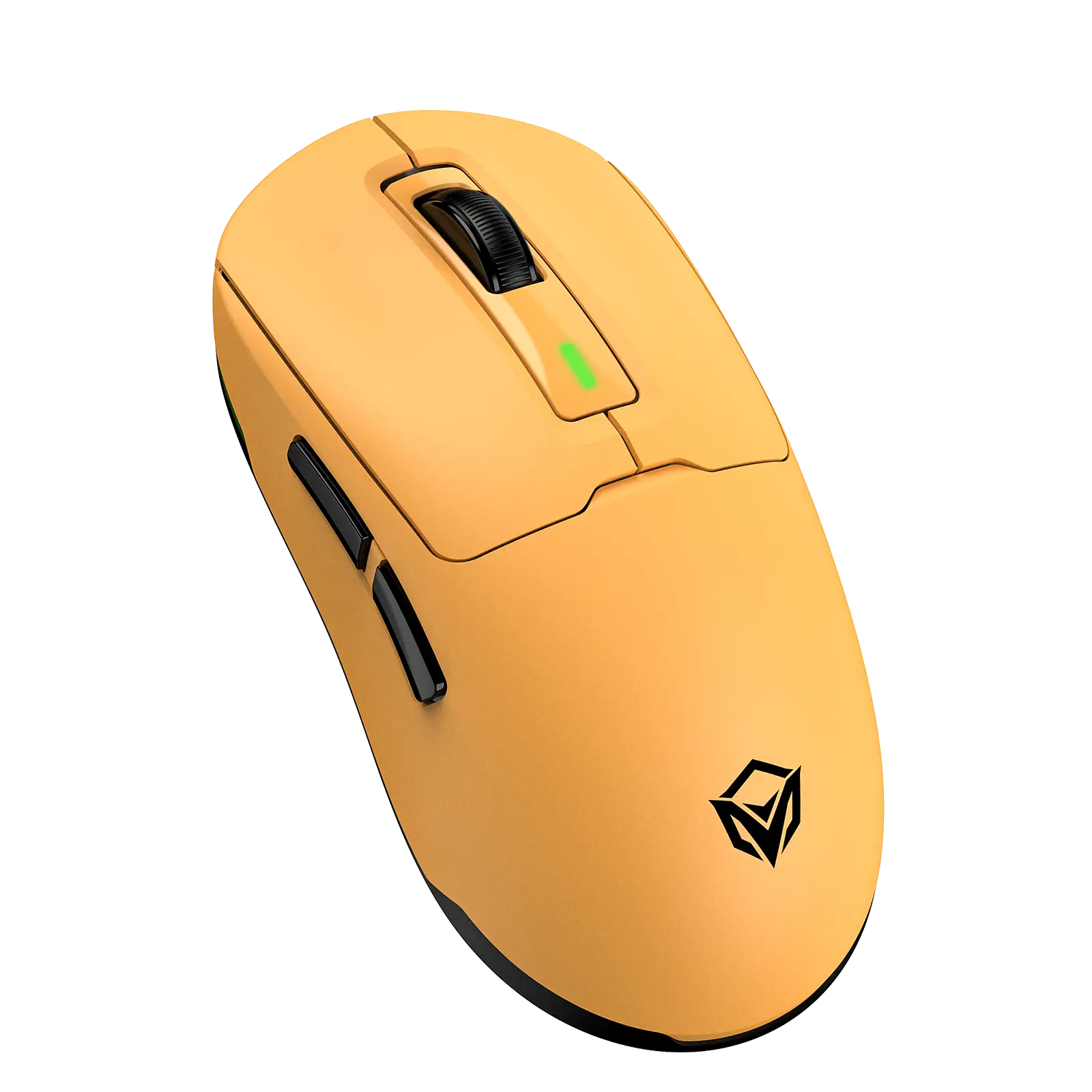 Мышь MeeTion Air GW24 [проводная + беспроводная, светодиодная, 8000 DPI, 1000 Гц, подсветка, желтый]