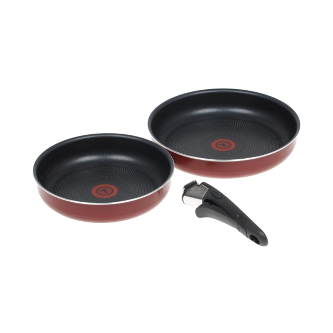 Набор Tefal Ingenio Red 5 (4175810) с ручкой, 22, 26 см