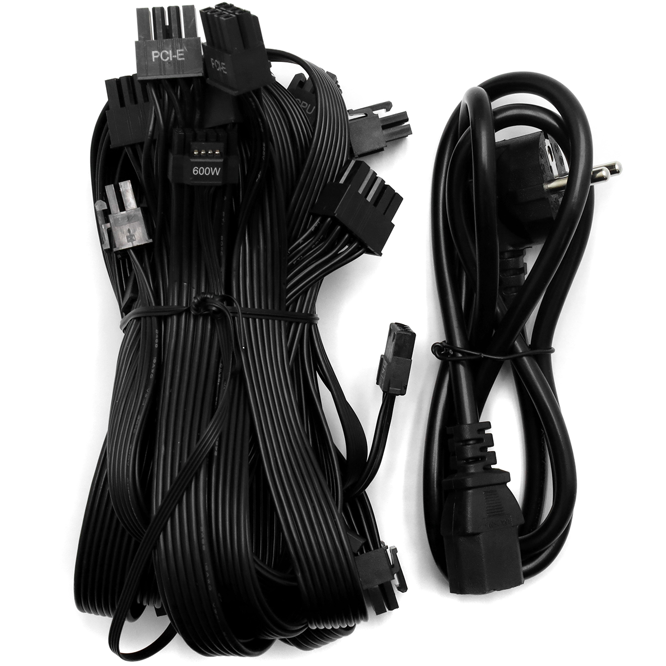 Блок питания Genin GENPSU1000K [1000 Вт, 80 PLUS Standart, 4x SATA, 1 x 16 pin (12VHPWR), 3 x 6+2 pin PCIe, 1x 4+4 pin CPU, ATX]