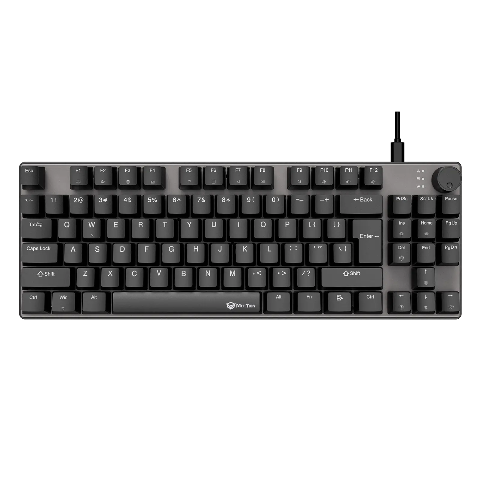 Клавиатура MeeTion MK008Pro [механическая, проводная, RGB подсветка, черная]