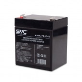 Аккумулятор для ИБП, SVC, PQ4.5-12,/ 12В / 4.5 ач  - купить по цене 8 050 тг. в интернет-магазине Forcecom.kz