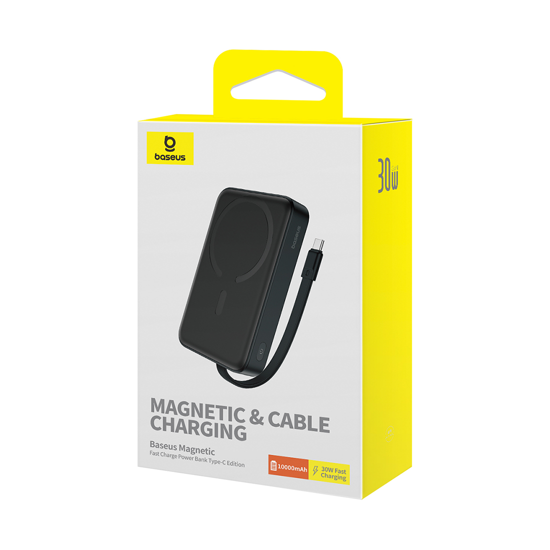 Портативный внешний аккумулятор Baseus Magnetic Mini 10000mAh 30W Черный (P1002210B113-00)