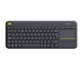 Клавиатура Logitech K400 Plus (920-007145) [мембранная, беспроводная, серая]