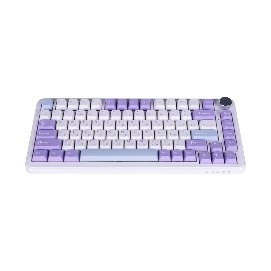 Клавиатура Ajazz AK820 MAX [механическая, проводная, RGB подсветка, Magnetic Switch, белая]