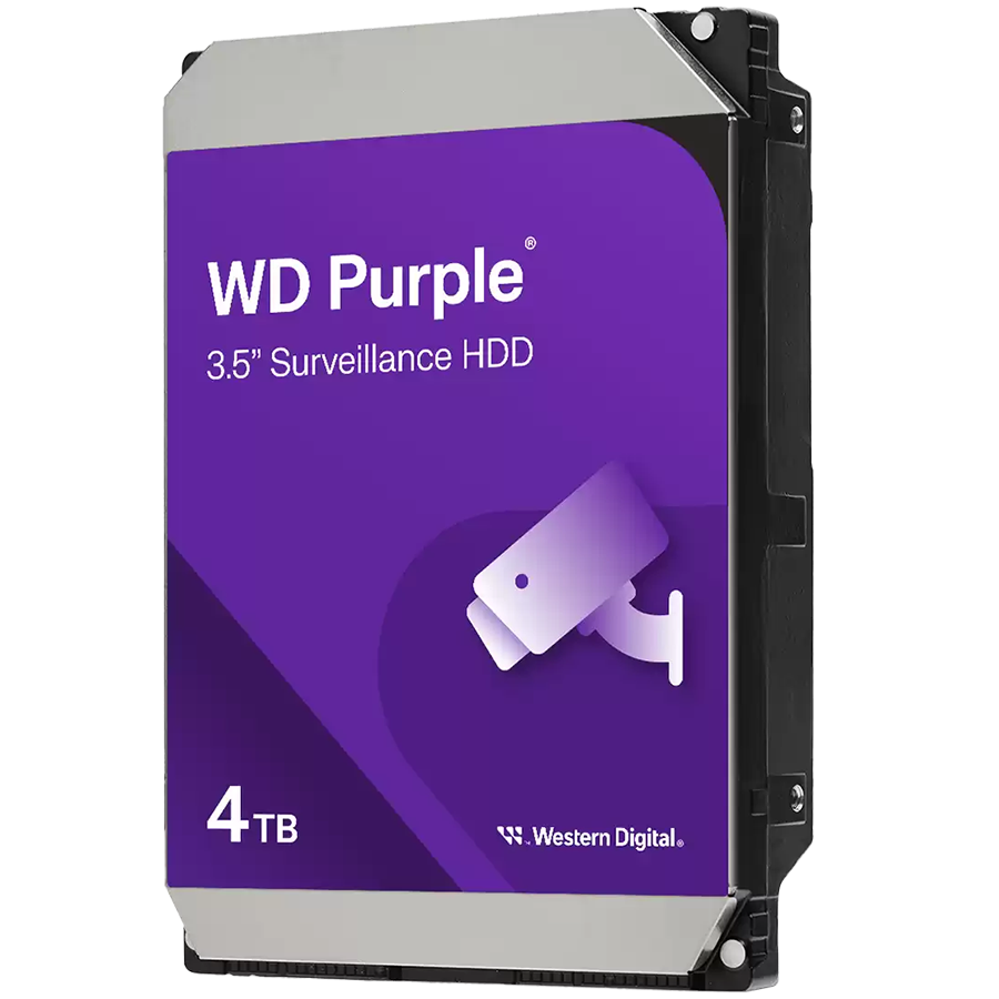 Жесткий диск Western Digital Purple (WD44PURZ) [4 ТБ, 3.5", SATA III, 5400 об./мин, кэш - 128 МБ, для систем видеонаблюдения]
