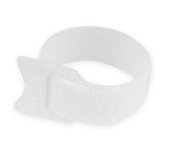 Хомуты-липучки Cablexpert на основе ленты Velcro 145 x 11 мм, белые (12 шт.)
