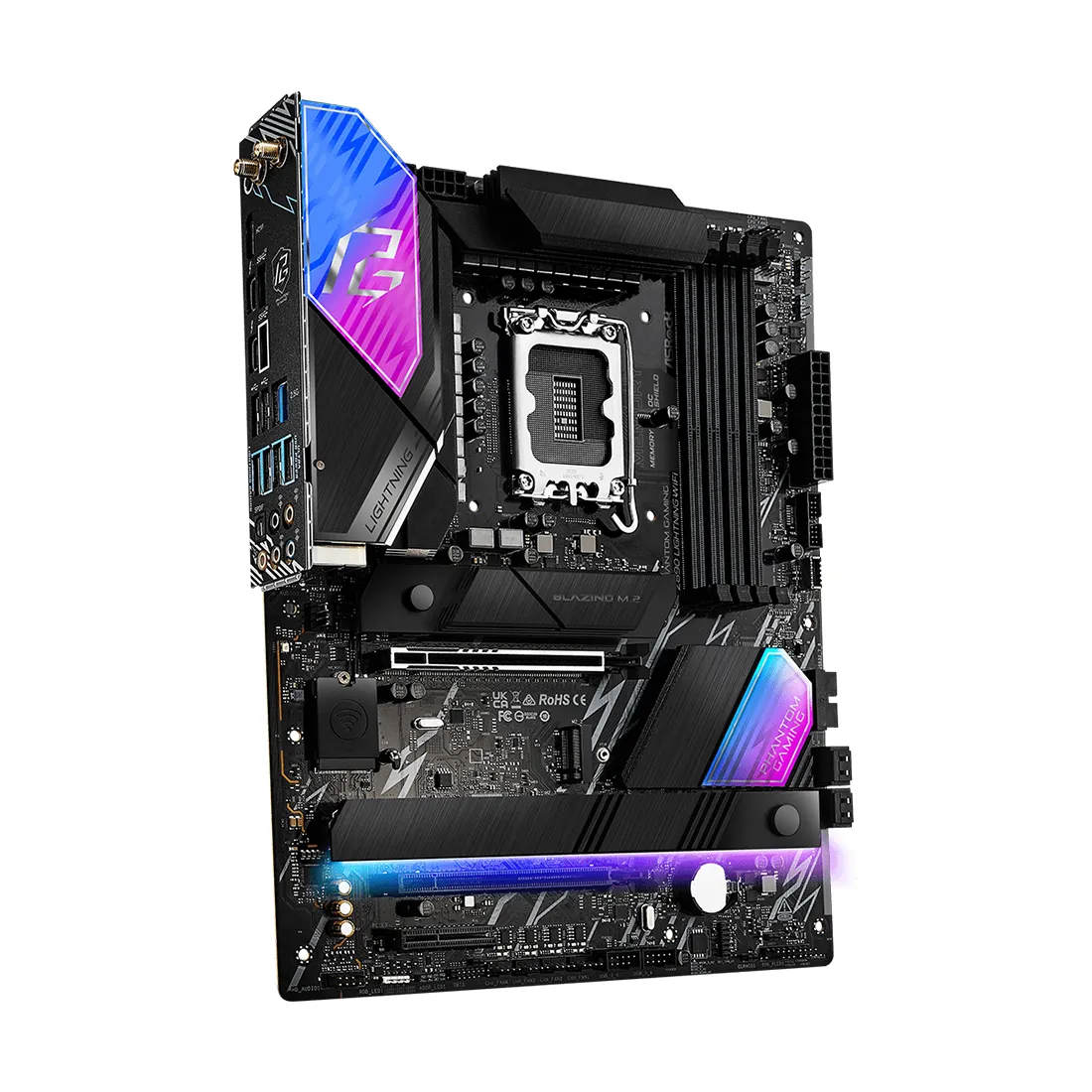 Материнская плата ASRock Z890 LIGHTNING WIFI [LGA 1851, Intel Z890, 4xDDR 5, 4xM.2, 1xPCI-E x16, Standard-ATX]