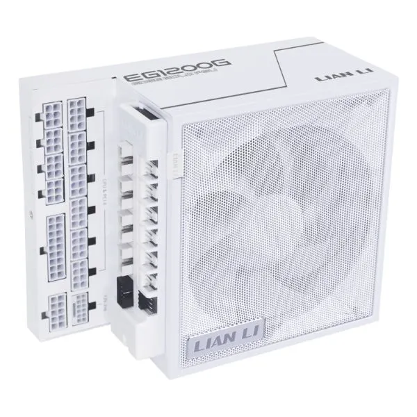 Блок питания Lian Li EG0850G WHITE (G9P.EG0850G.W000.EU) [850 Вт, 80 PLUS Gold, 12x SATA, 1x 6+2 pin, 1 x 16 pin (12VHPWR) PCIe, 2x 4+4 pin CPU, ATX]