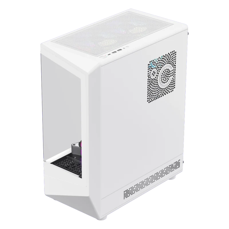 Корпус GameMax Vista COC AW White [Midi Tower, 6 x 120мм ARGB, белый]