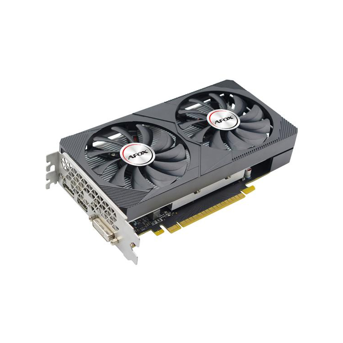 Видеокарта Afox GTX1050 4GB D5 Dual Fan (AF1050-4096D5H4-V2) [4 ГБ, GDDR5, 128 бит, DVI, HDMI, DisplayPort]