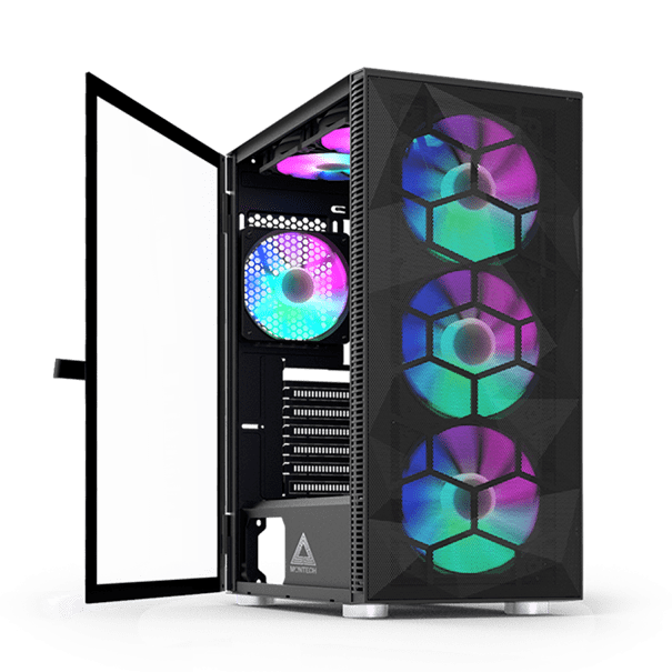 Корпус Montech X3 MESH (B) [Midi Tower, 3 × 120 мм, 3 × 140 мм, Черный]
