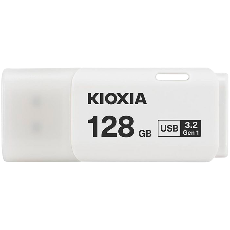 USB Флеш KIOXIA Hayabusa U301 WHITE (LU301W128GG4) 128Гб, USB 3.2 Gen 1  - RETAIL