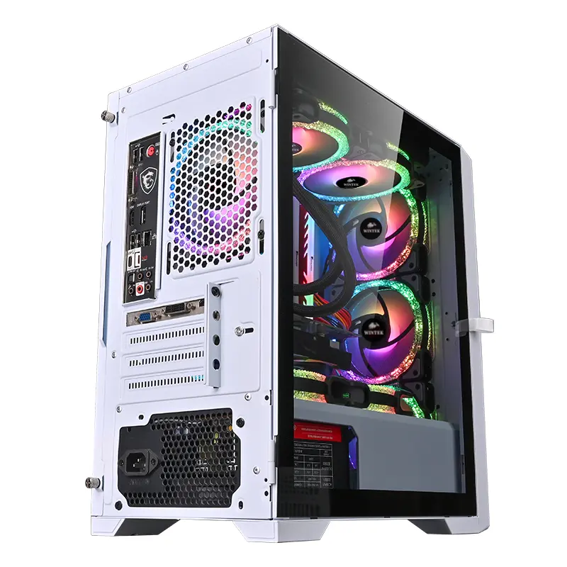 Корпус Wintek, Andromeda D531-W TG, без БП, белый  - купить в интернет-магазине Forcecom.kz Корпус Wintek, Andromeda D531-W TG, без БП, белый